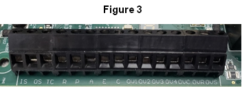 Showing low voltage terminal block